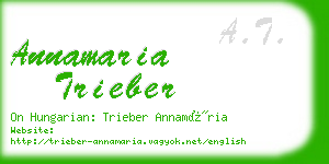 annamaria trieber business card